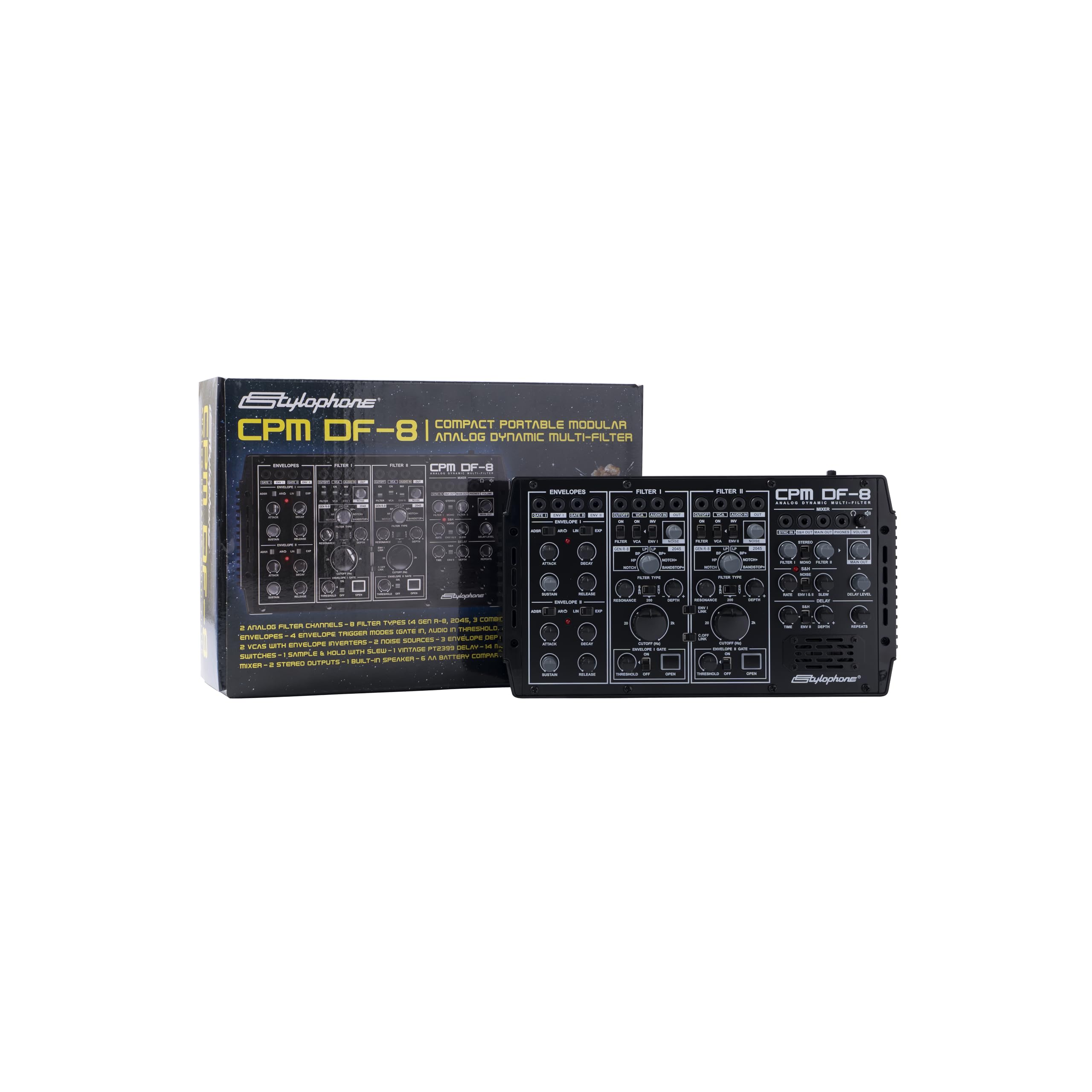 Stylophone CPM DF-8 アナログ・ダイナミック・マルチフィルター 楽天市場】【総代理店】 スタイロフォン CPM DF-8 アナログ